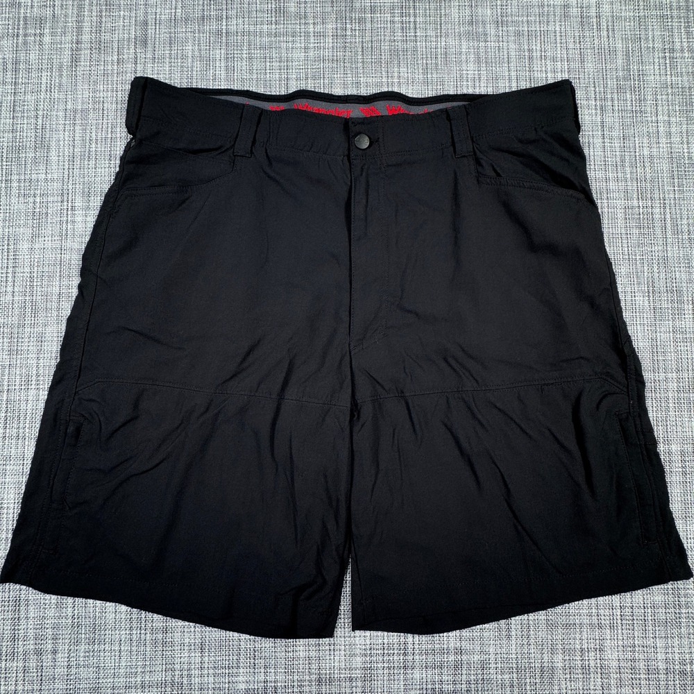 Wrangler Men's Cargo Utility Shorts Outdoor Stretch Black Size 40 Hiking